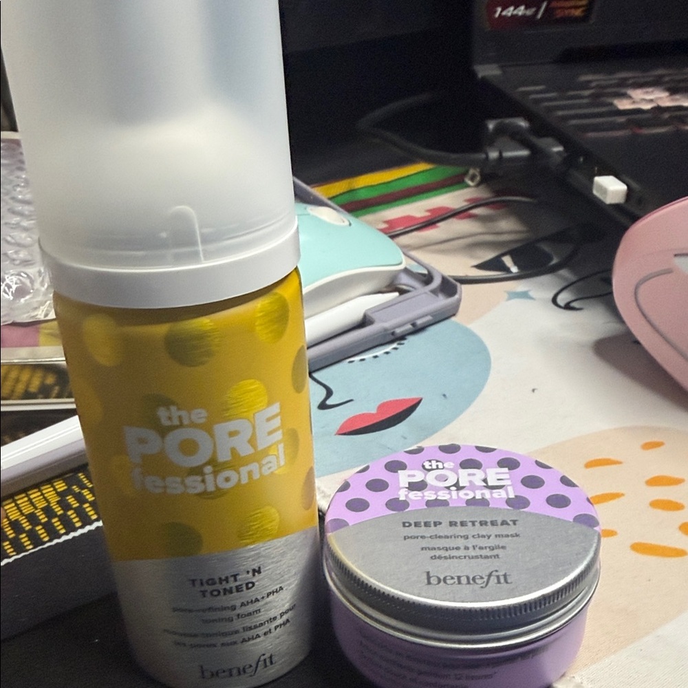 Benefit POREfessional Yellow Toner and Purple Mask Duo